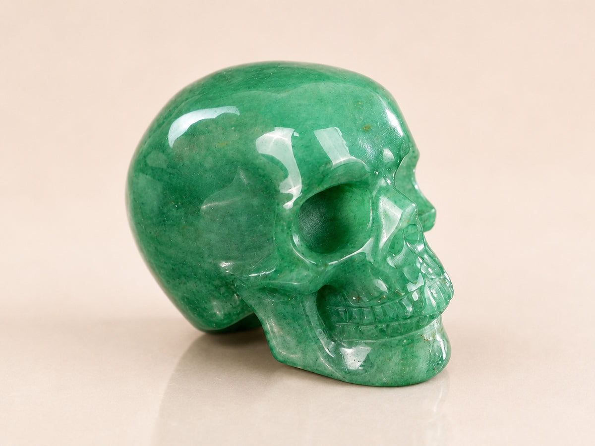 2.2-inch Green Aventurine Skull