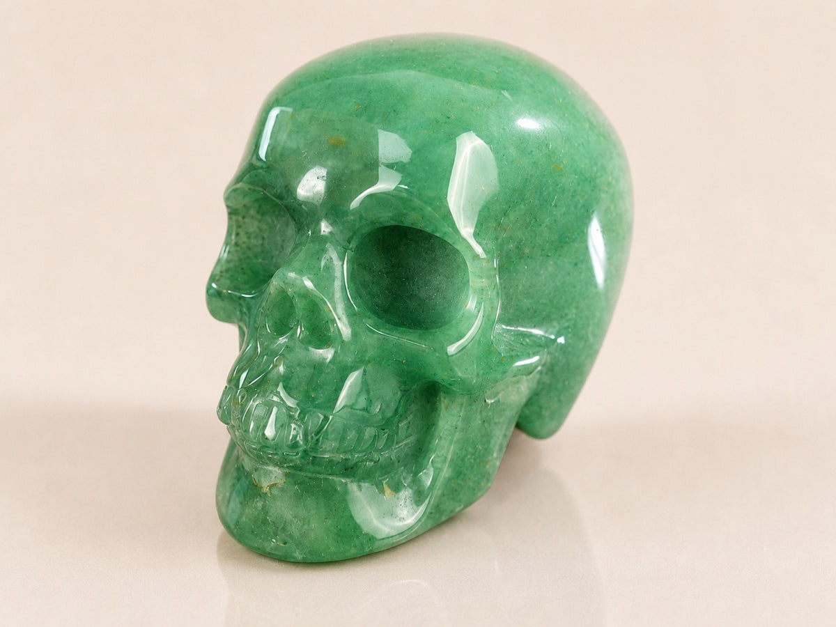 2.2-inch Green Aventurine Skull