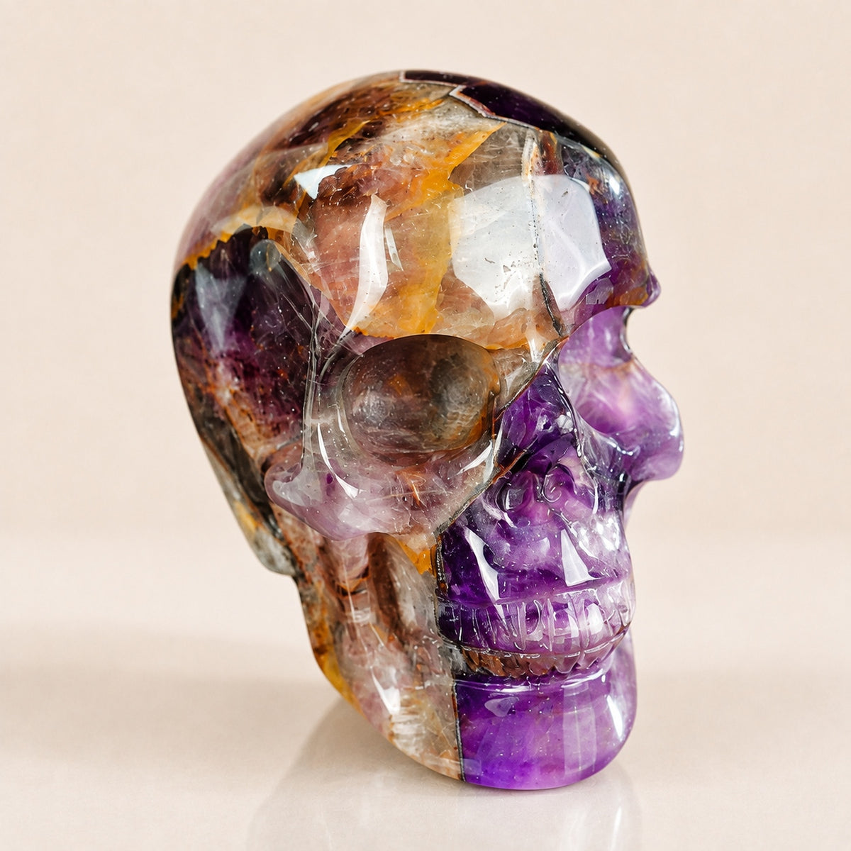 2,2 Zoll Amethyst Totenkopf