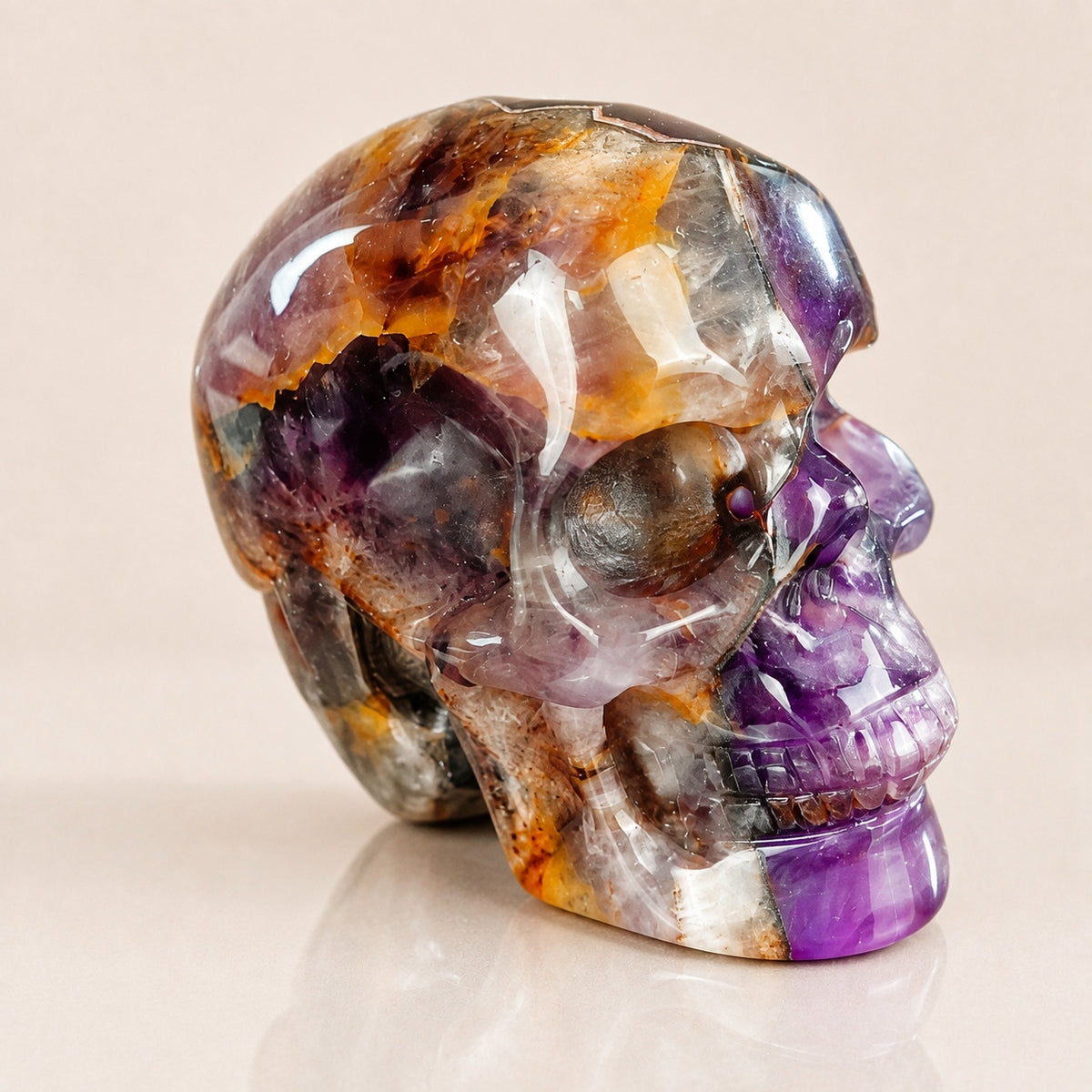 2,2 Zoll Amethyst Totenkopf