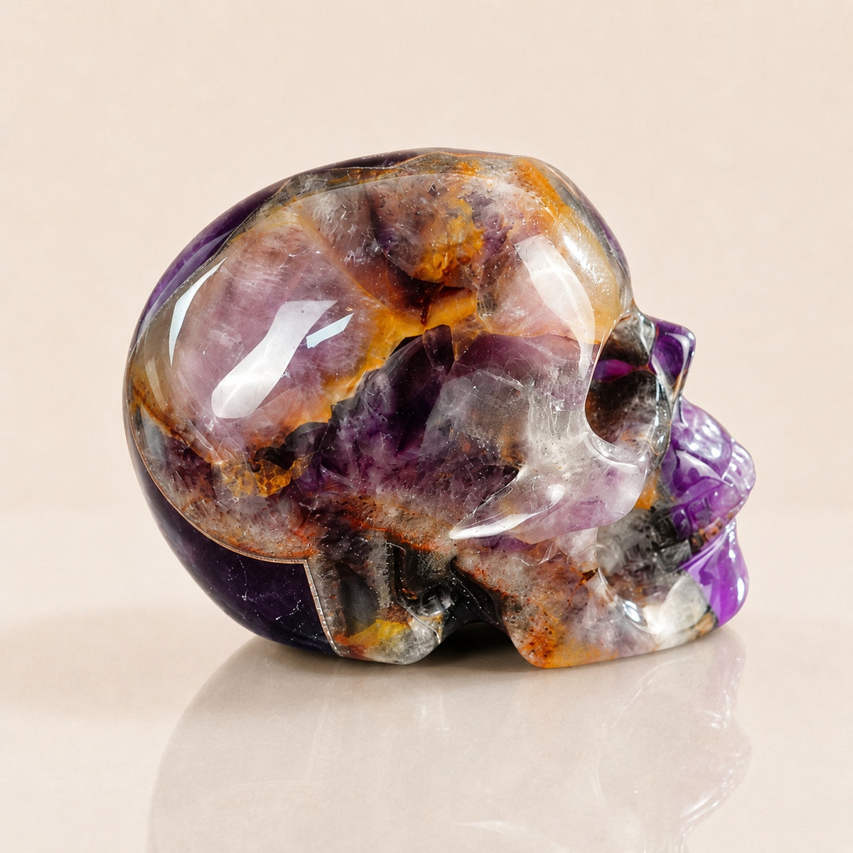 2,2 Zoll Amethyst Totenkopf