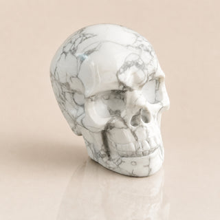 Crâne de Howlite de 3 pouces
