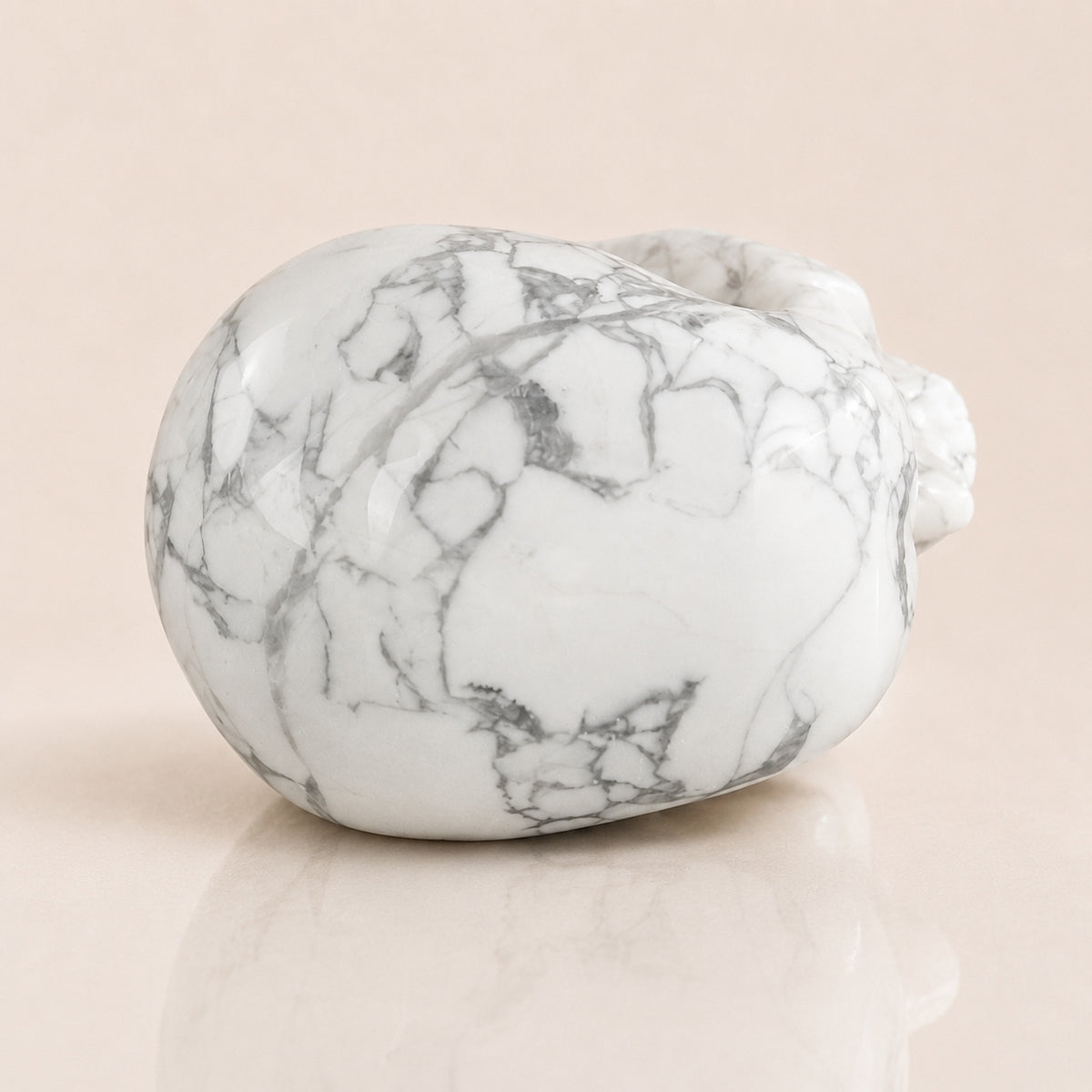 Crâne de Howlite de 3 pouces
