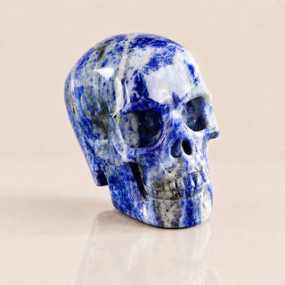 Crâne en sodalite de 3 pouces