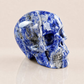Crâne en sodalite de 3 pouces