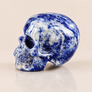 Crâne en sodalite de 3 pouces