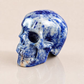 Crâne en sodalite de 3 pouces