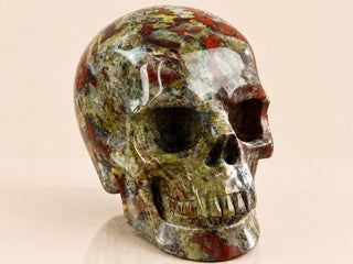 3-inch Dragon Blood Jasper Skull