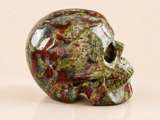 3-inch Dragon Blood Jasper Skull