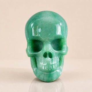 3-inch Green Aventurine Skull