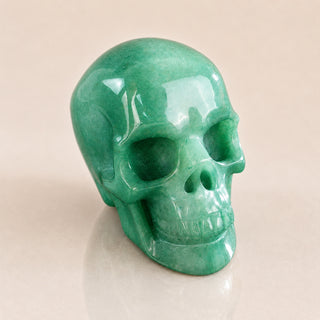 3-inch Green Aventurine Skull