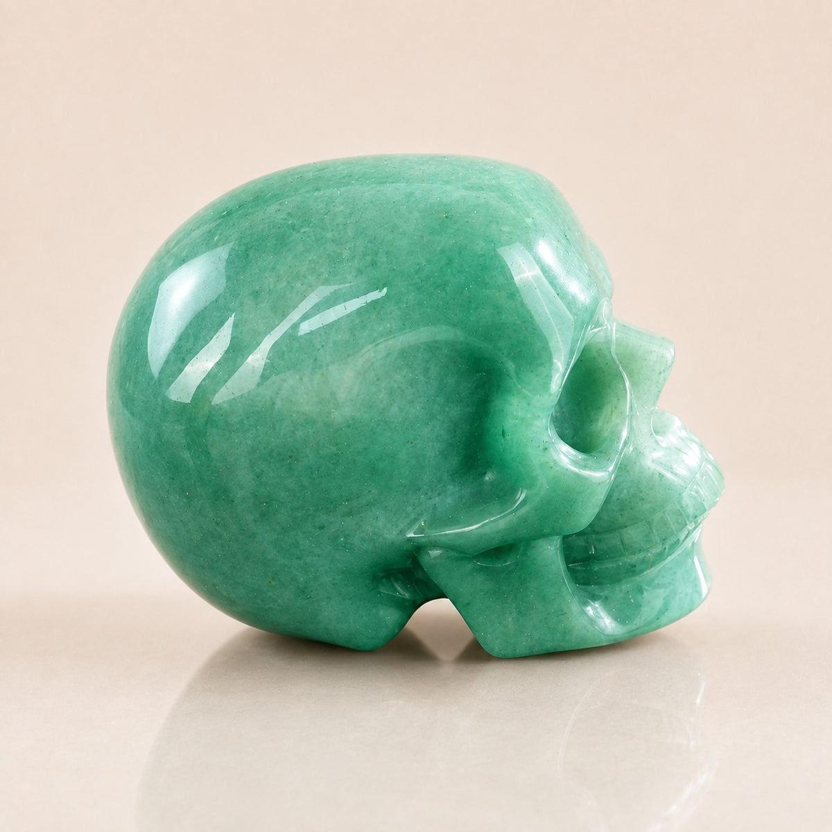 3-inch Green Aventurine Skull