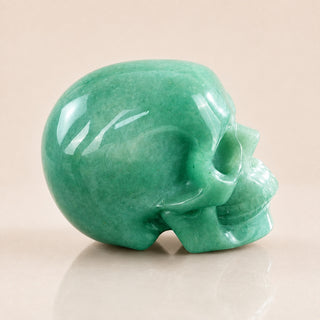 3-inch Green Aventurine Skull