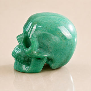 3-inch Green Aventurine Skull