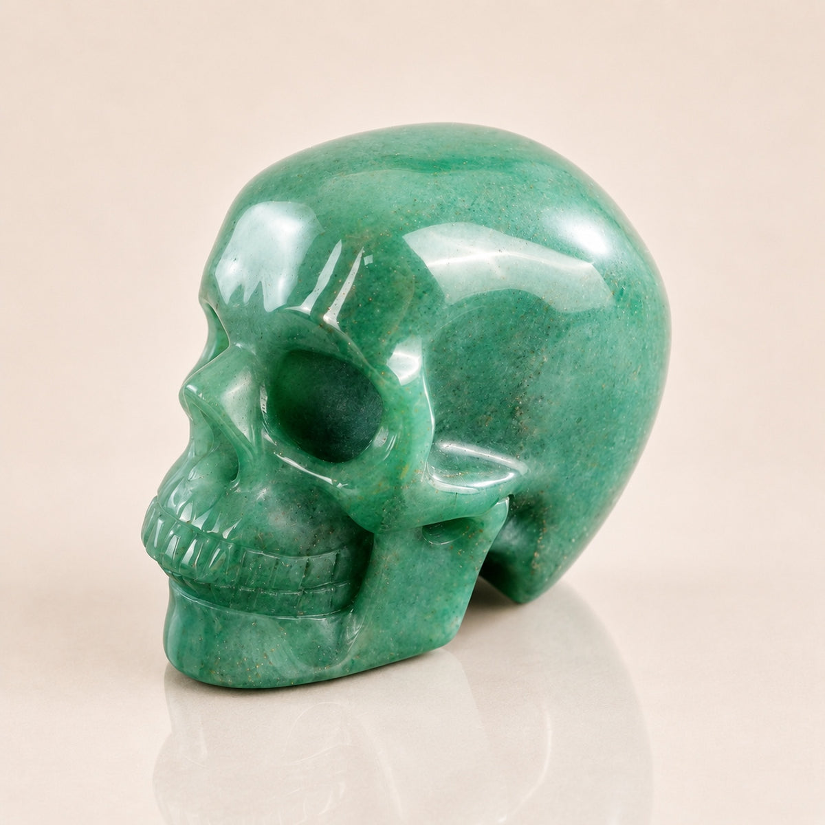 3-inch Green Aventurine Skull