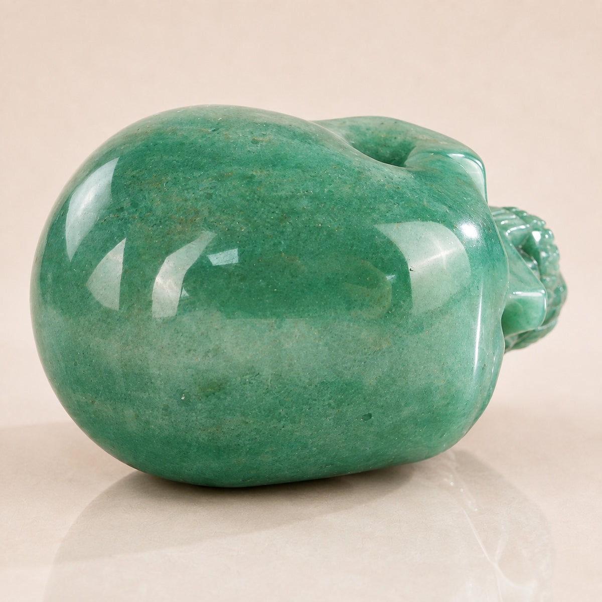 3-inch Green Aventurine Skull