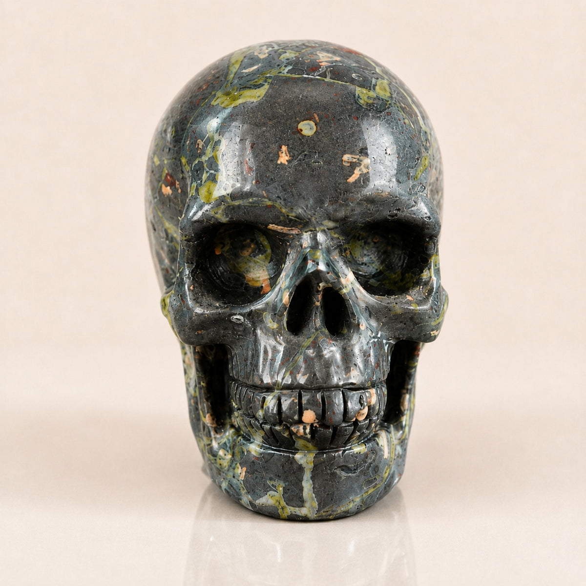 3-inch Plum Blossom Jade Skull