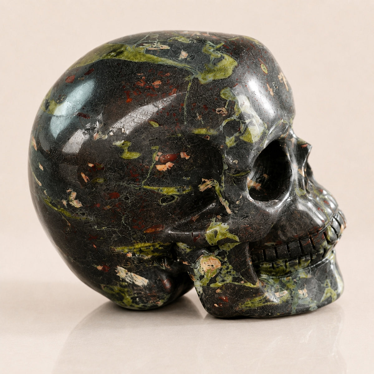 3-inch Plum Blossom Jade Skull
