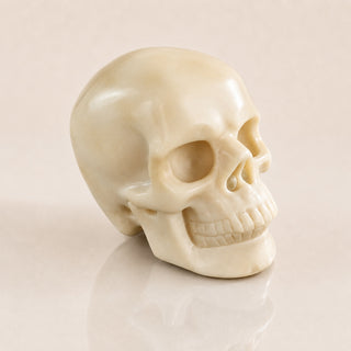 3-inch Ivory Jade Skull
