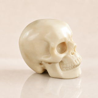 3-inch Ivory Jade Skull