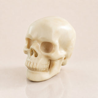 3-inch Ivory Jade Skull