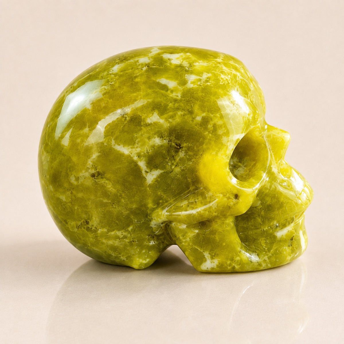 3-inch Serpentine Jade Skull