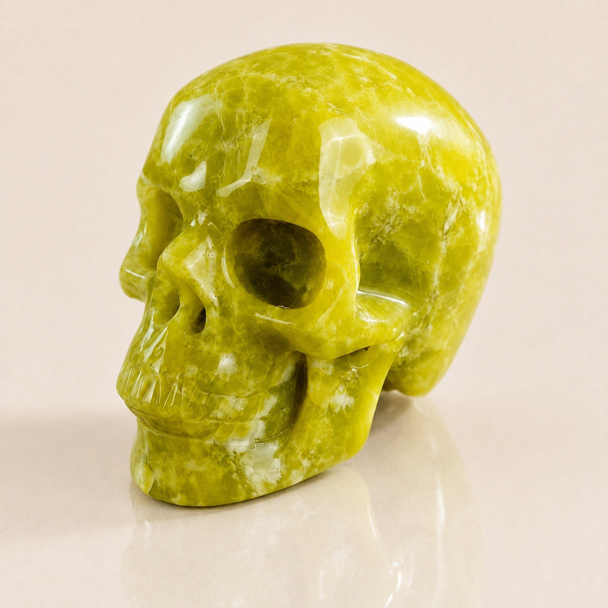 3-inch Serpentine Jade Skull