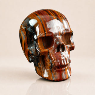 3-inch Tiger Iron Skull
