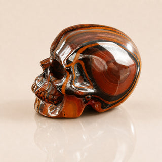 3-inch Tiger Iron Skull
