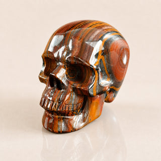 3-inch Tiger Iron Skull