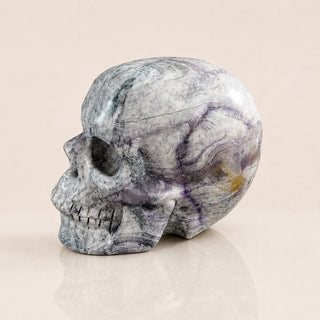 3-inch Purple Malachite Skull