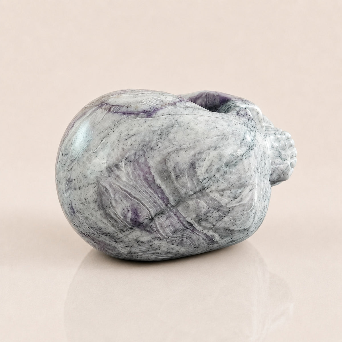 3-inch Purple Malachite Skull