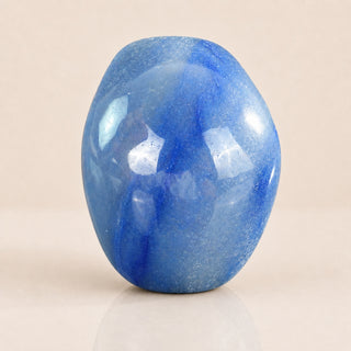 Crâne d'aventurine bleue de 3 pouces