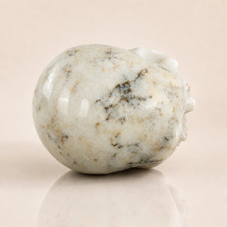 4.5-inch White Opal Skull