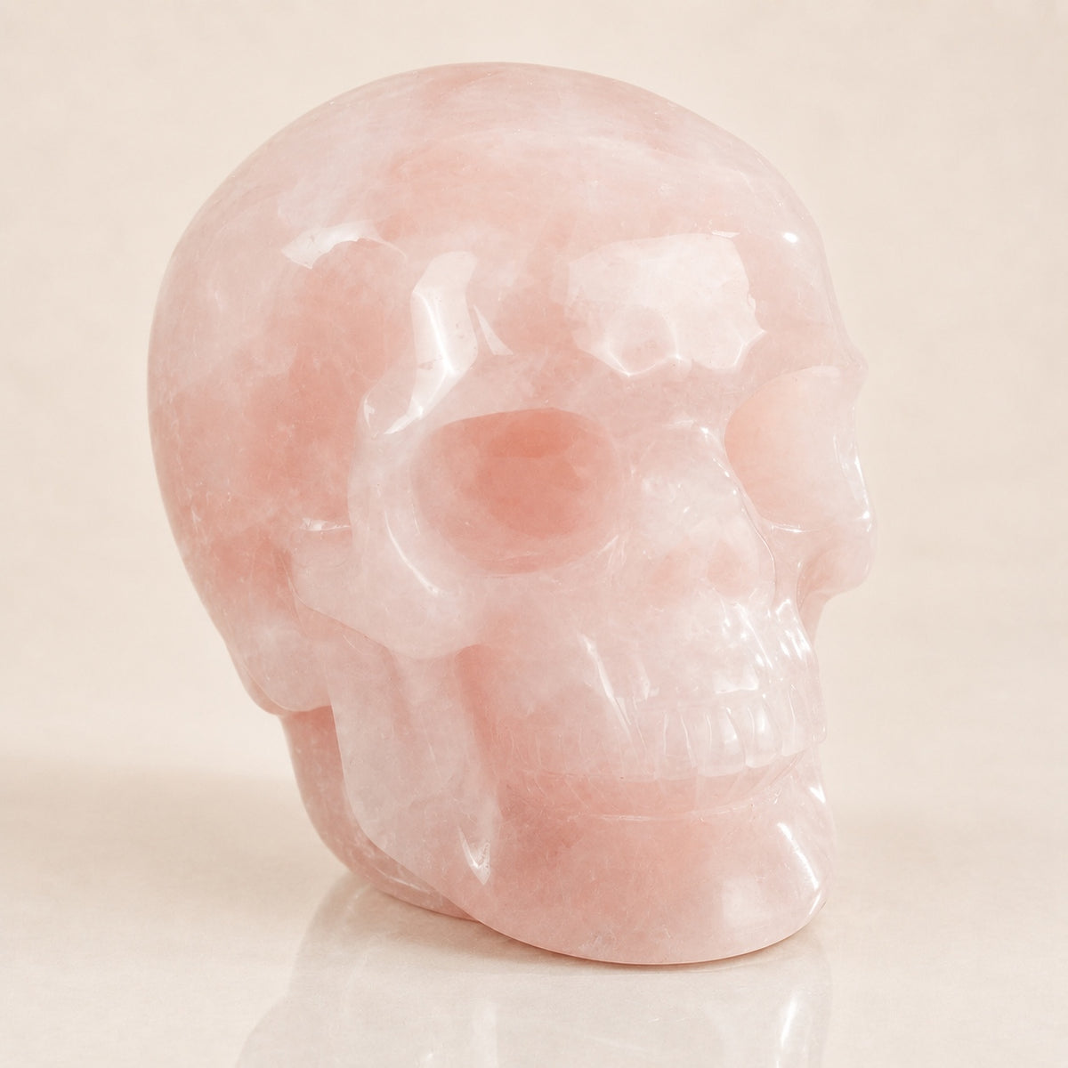4.5-inch Rose Quartz Skull