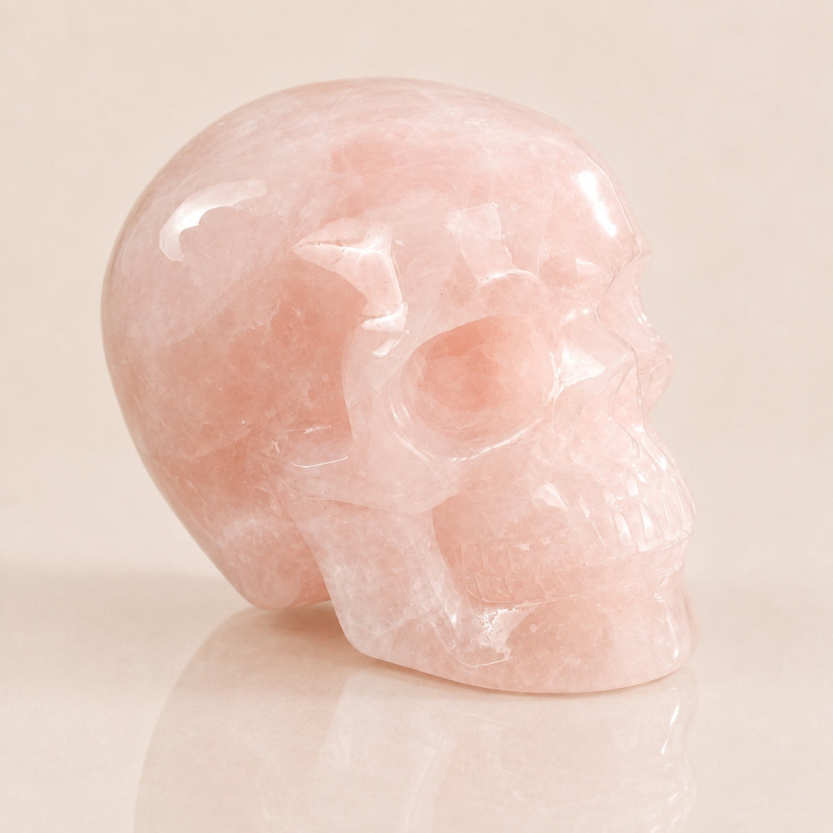 4.5-inch Rose Quartz Skull