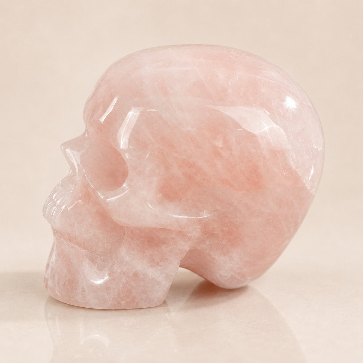 4.5-inch Rose Quartz Skull