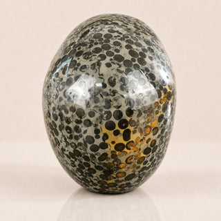 4.5-inch Black Leopard skin jasper Skull