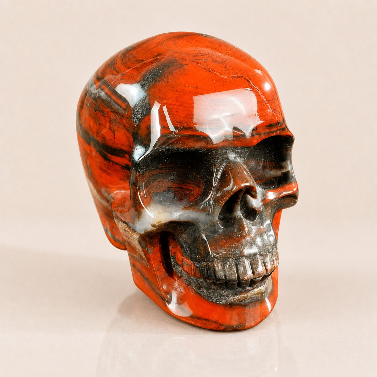 4.5-inch Red Jasper Skull