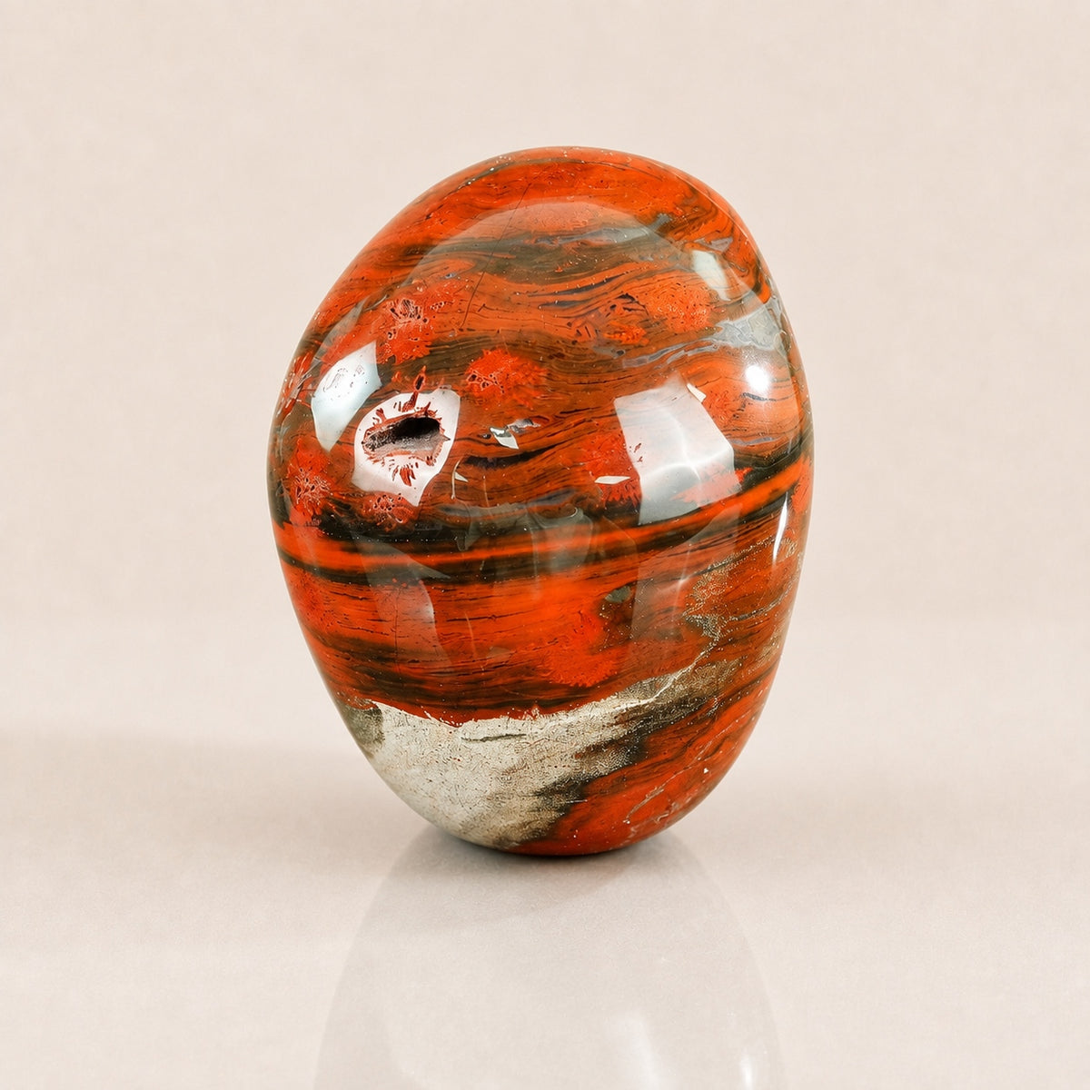 4.5-inch Red Jasper Skull