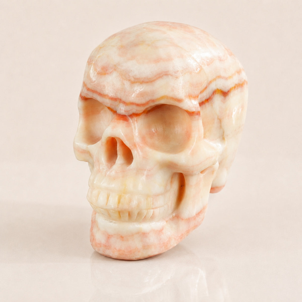 4.5-inch Zebra Jasper Skull