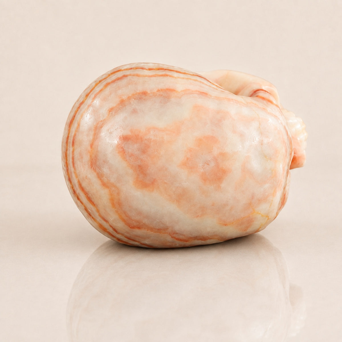 4.5-inch Zebra Jasper Skull