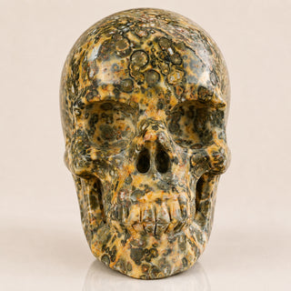 4.5-inch Yellow Leopard skin Skull
