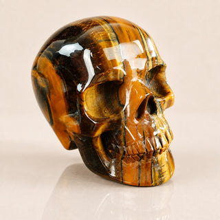 4.5-inch Tiger Eye Skull