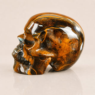 4.5-inch Tiger Eye Skull