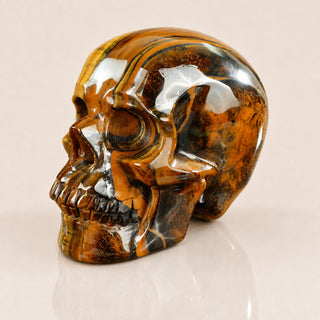 4.5-inch Tiger Eye Skull