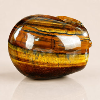 4.5-inch Tiger Eye Skull