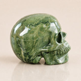 4.5-inch Nine Dragon Jade Skull