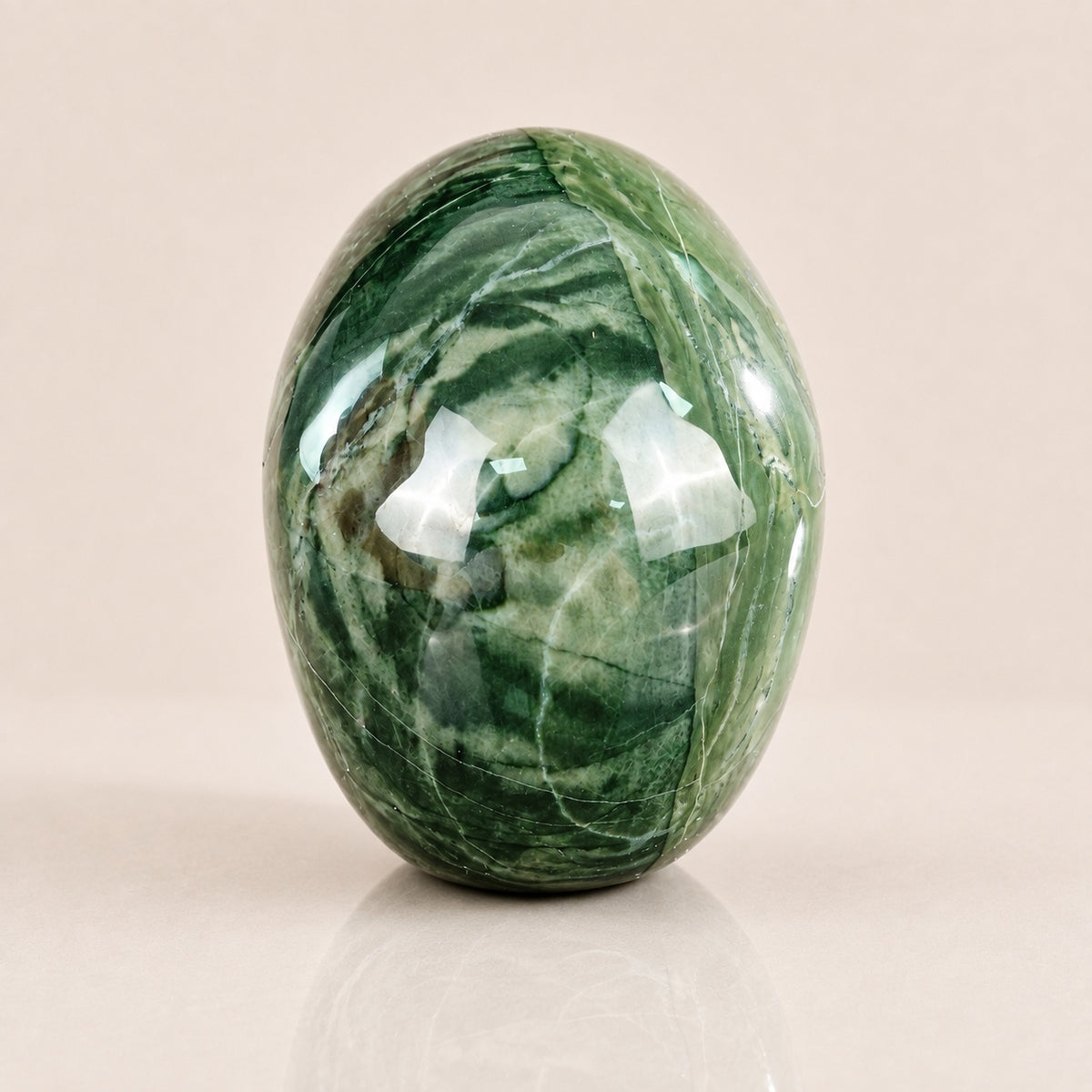 4.5-inch Nine Dragon Jade Skull