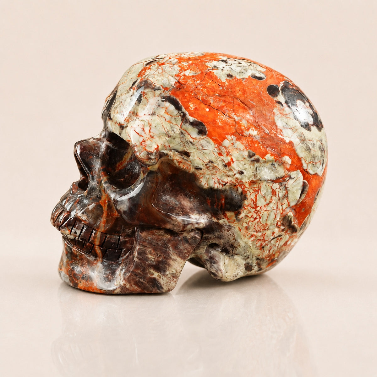 4.5-inch Money agate Skull